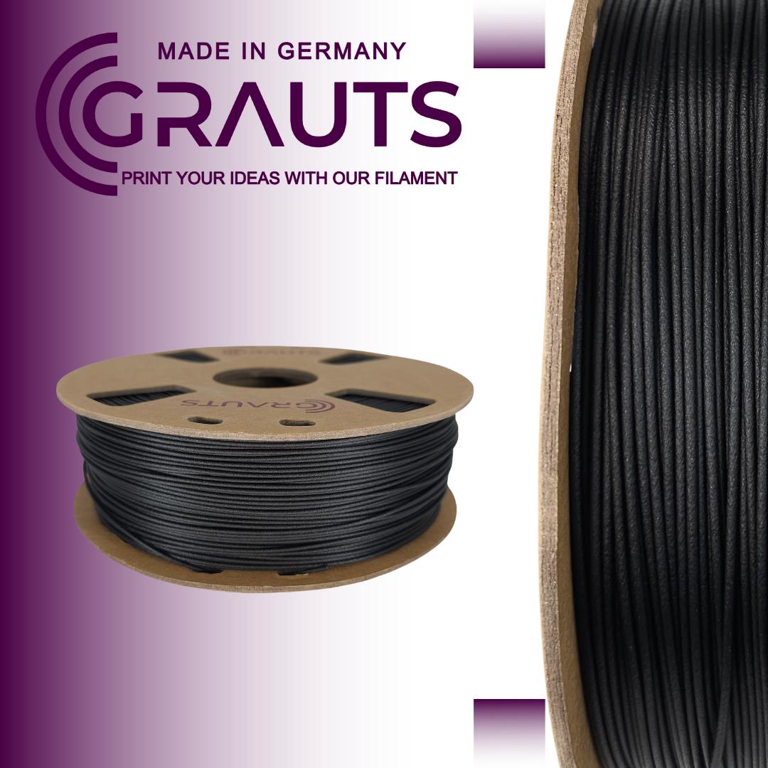 PA+15%CF Filament Schwarz 1,75mm 1kg Grauts 3D Druck