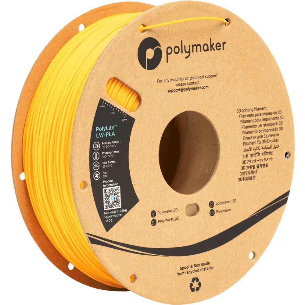 LW PLA Polymaker Polylite Filament 1,75mm 800g 3D Druck