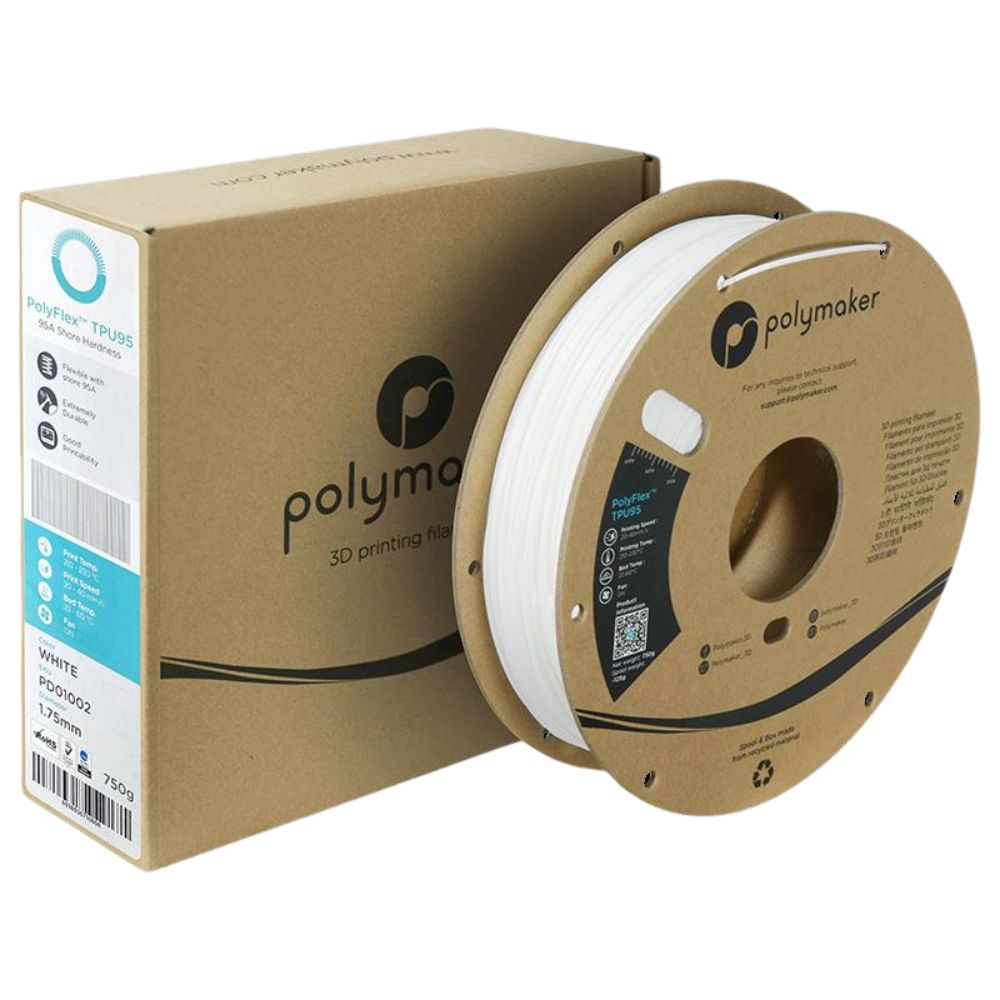 Polymaker PolyFlex TPU 95A Filament 1,75mm 750g 3D Druck