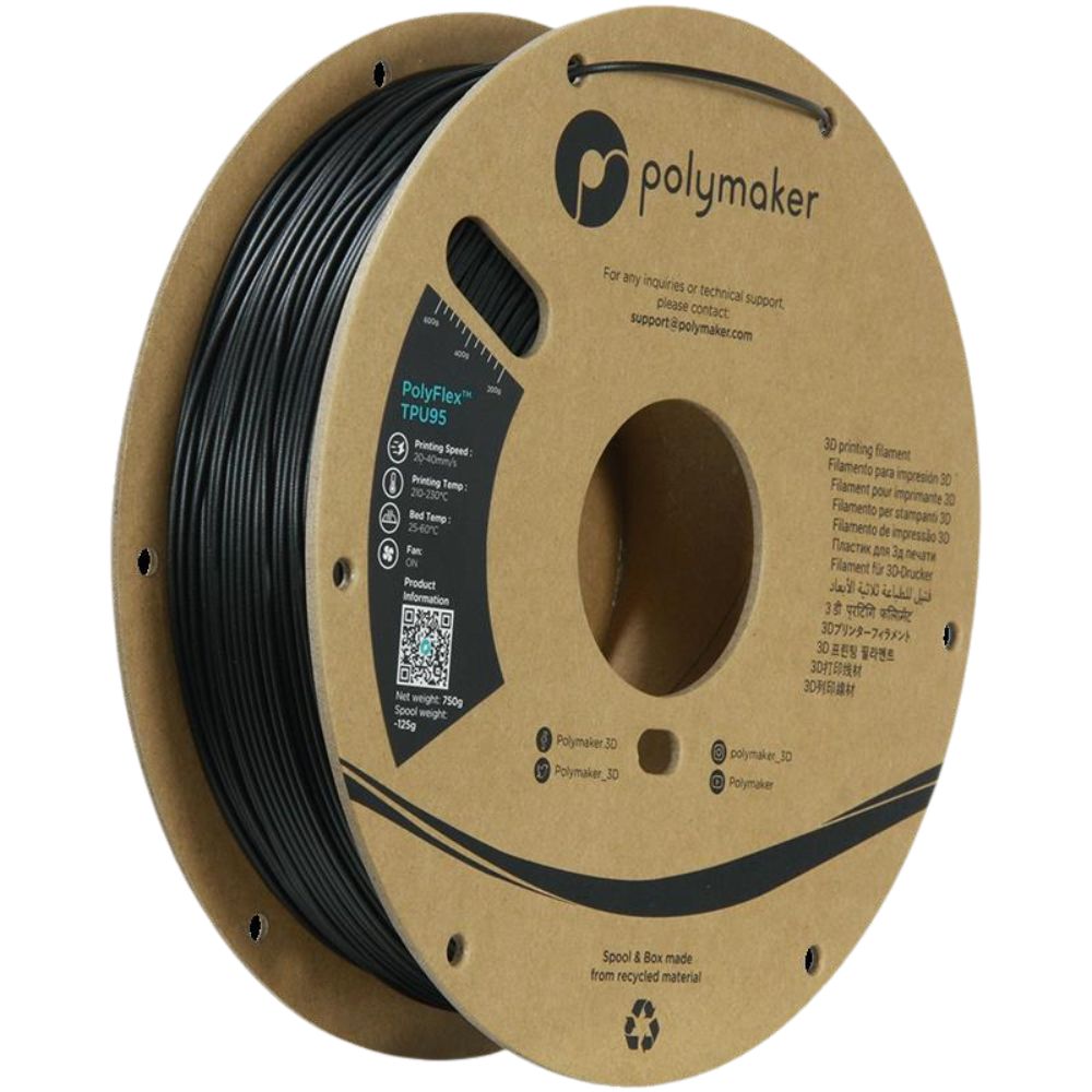 Polymaker PolyFlex TPU 95A Filament 1,75mm 750g 3D Druck