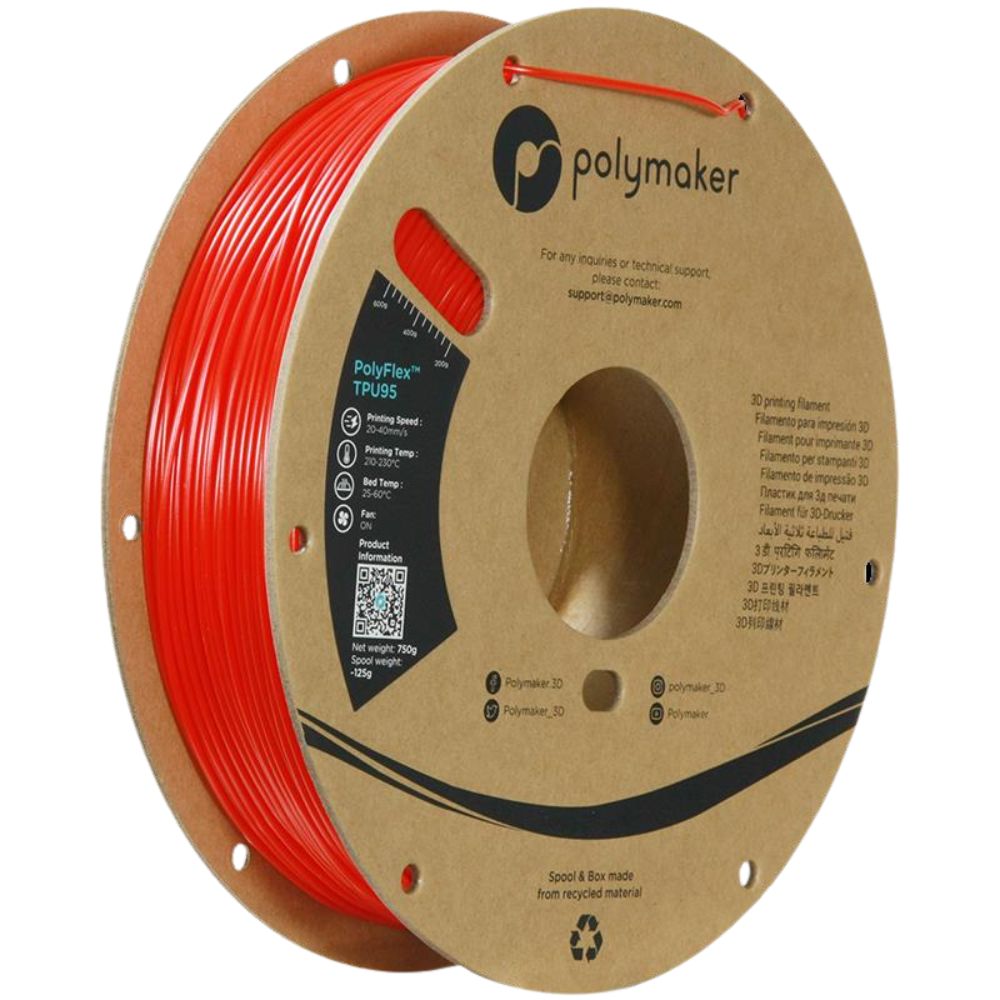 Polymaker PolyFlex TPU 95A Filament 1,75mm 750g 3D Druck