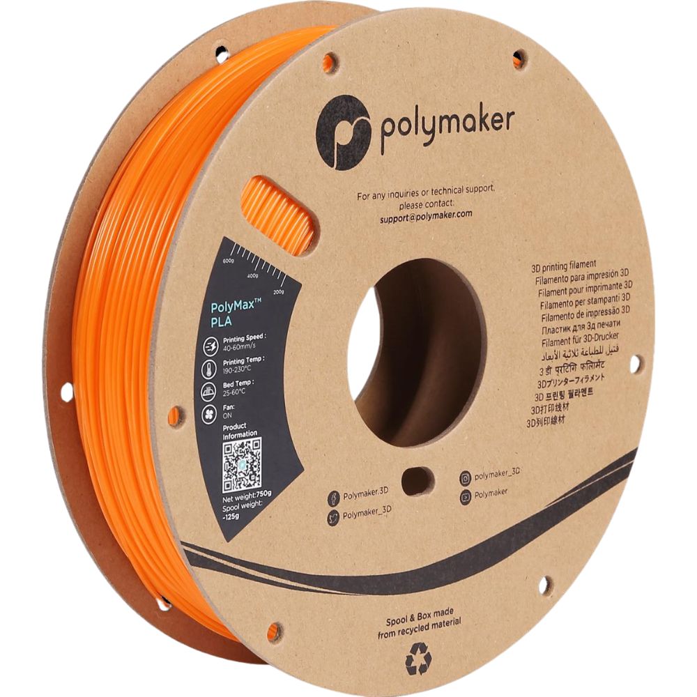 Polymaker PolyMax Tough PLA Filament 1,75mm 750g 3D Druck