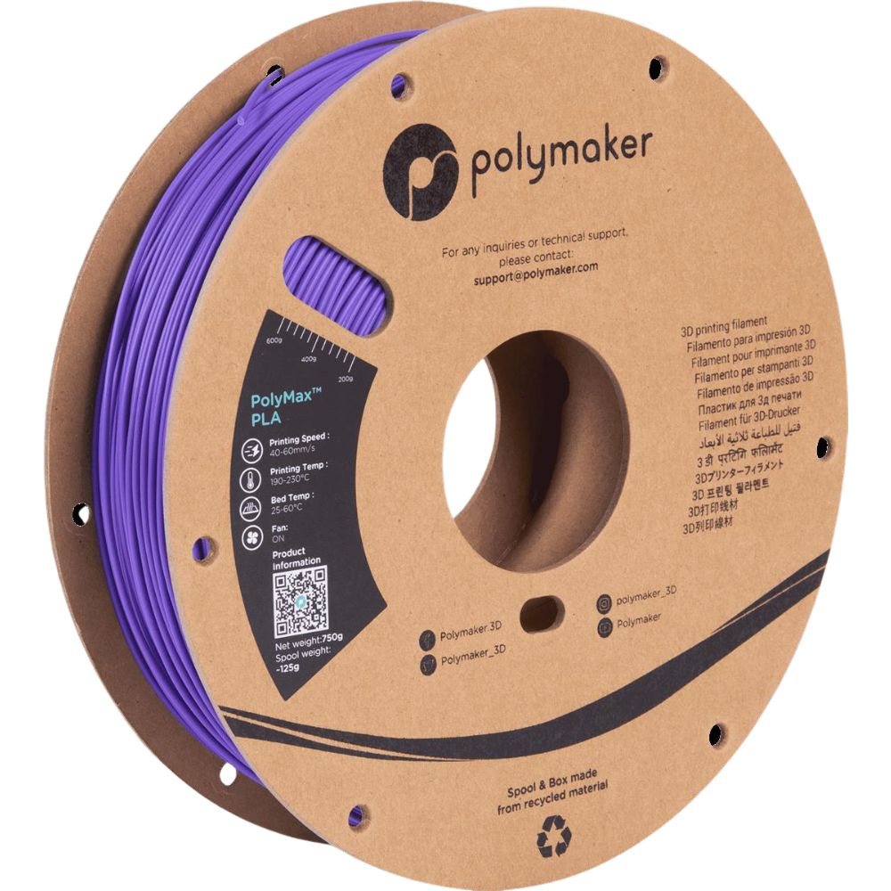 Polymaker PolyMax Tough PLA Filament 1,75mm 750g 3D Druck