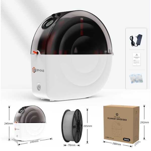 Eryone Snail M2 Filament Trockner Dryer Box  3D Druck