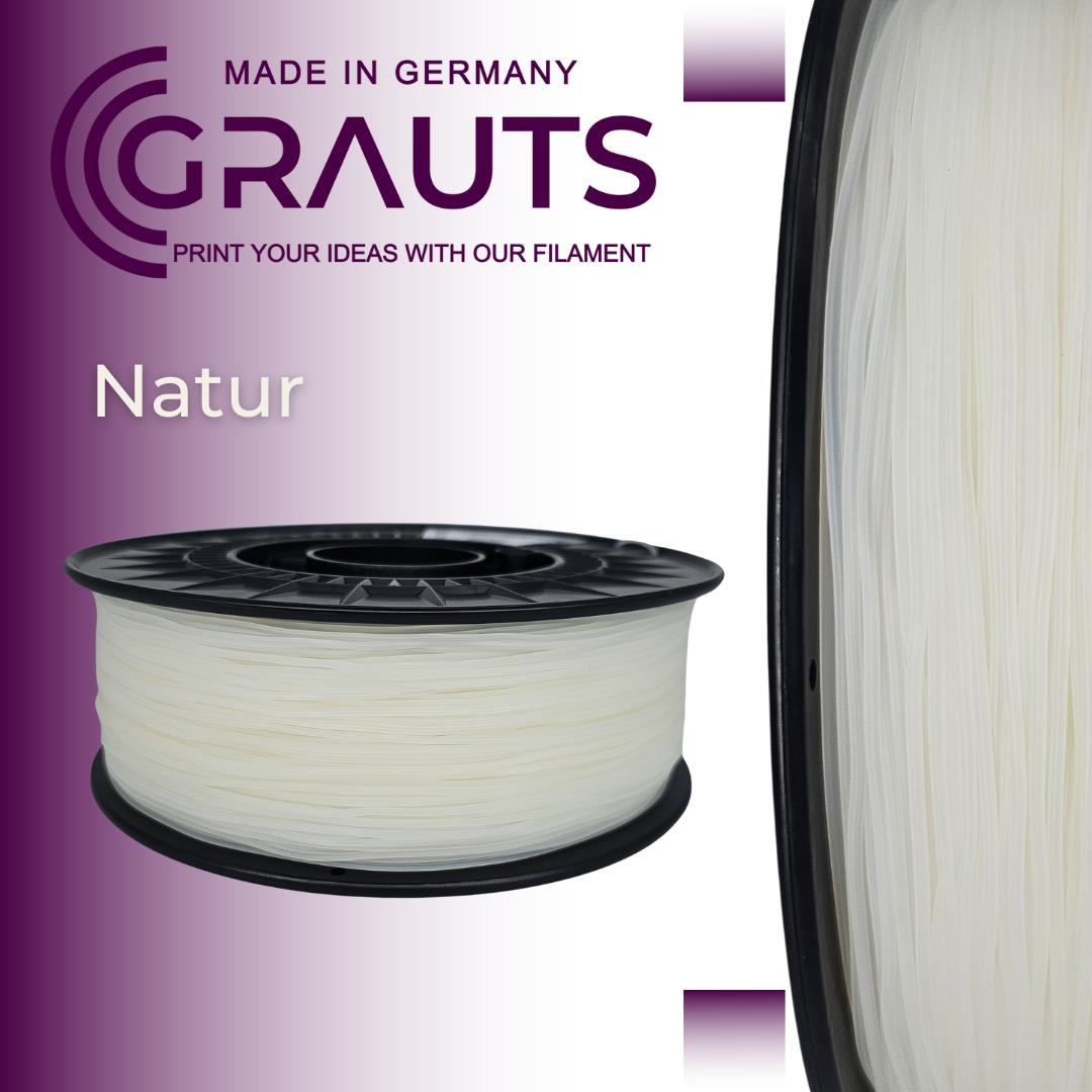 TPU 95A Filament Natur 1,75mm 1kg Grauts 3D Druck