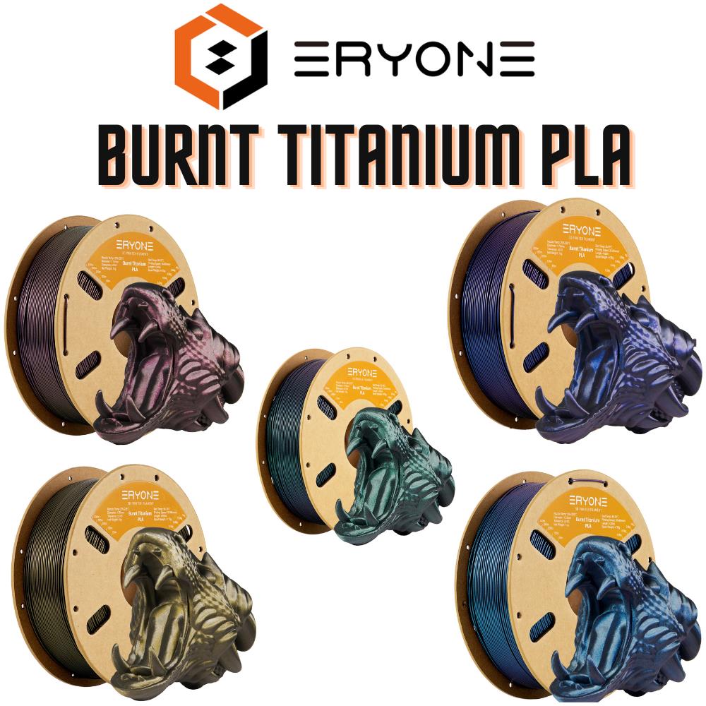 PLA Burnt Titanium Filament 1,75mm 1kg Eryone 3D Druck