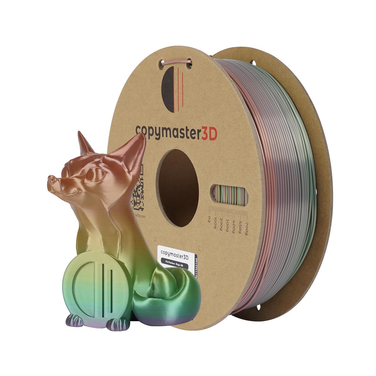 PLA Rainbow Filament 1,75mm 1Kg Copymaster3D 3D Druck