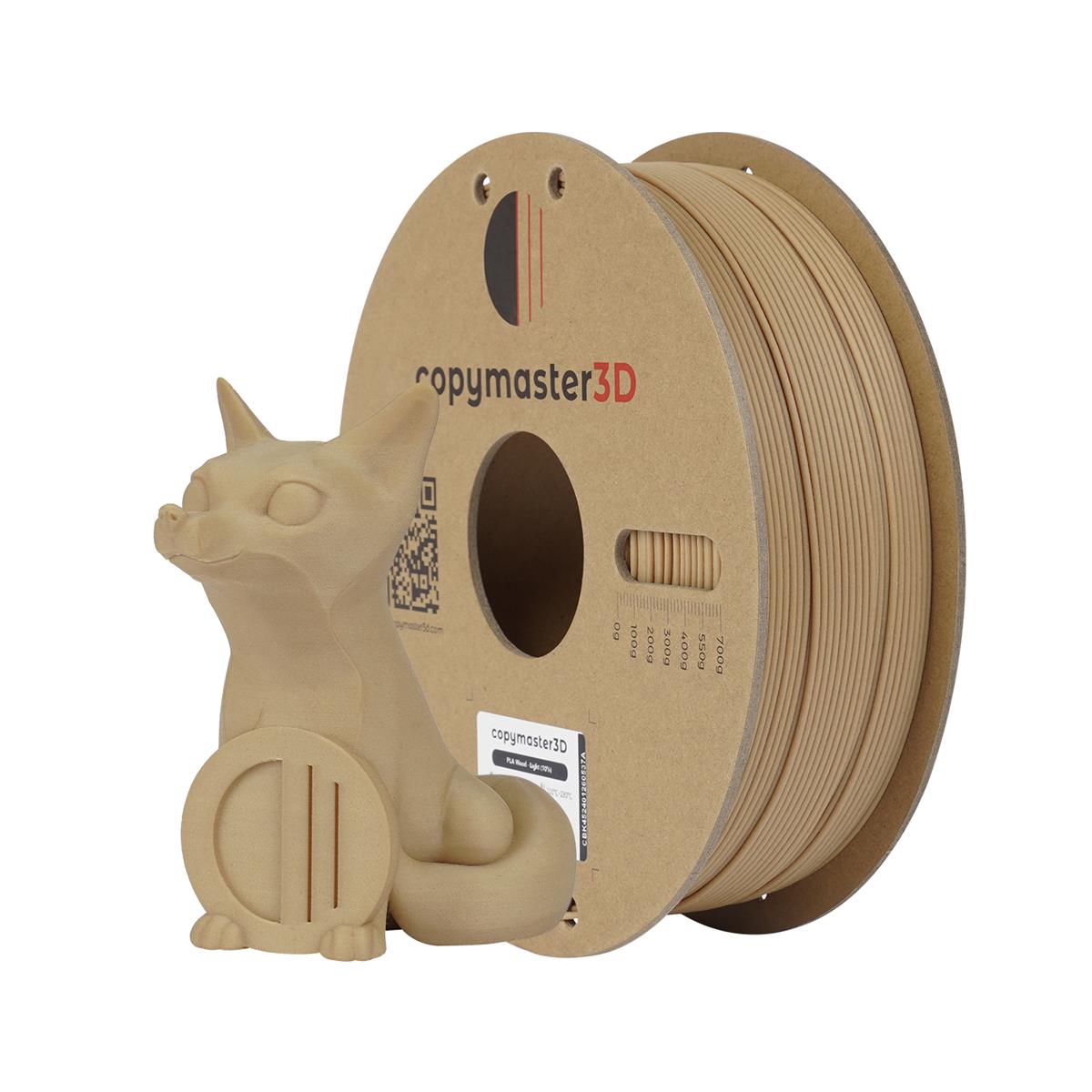 PLA Wood Filament 1,75mm 1Kg Copymaster3D 3D Druck