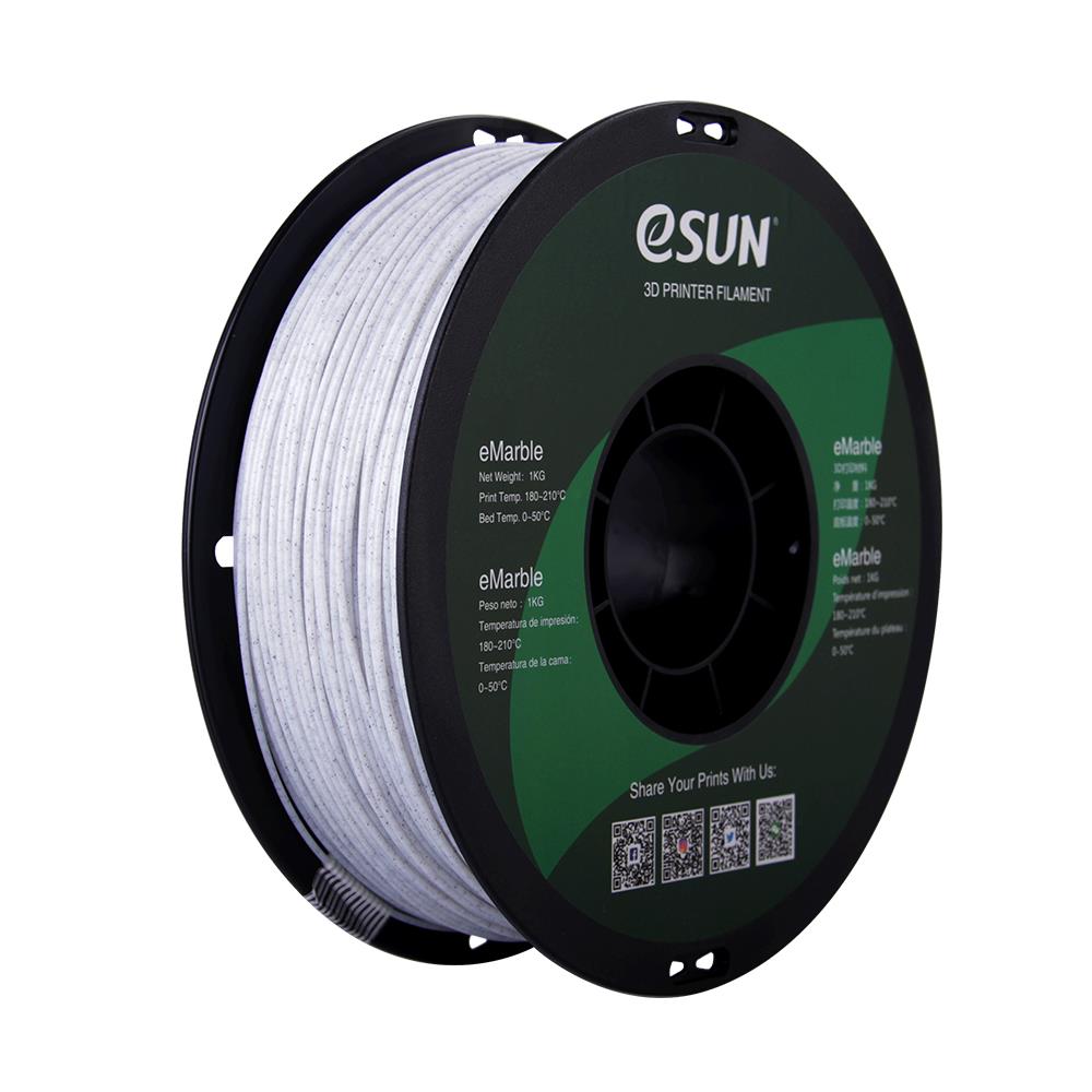 eSun ePLA-Marble Filament Natural 1,75mm 1kg 3D Druck