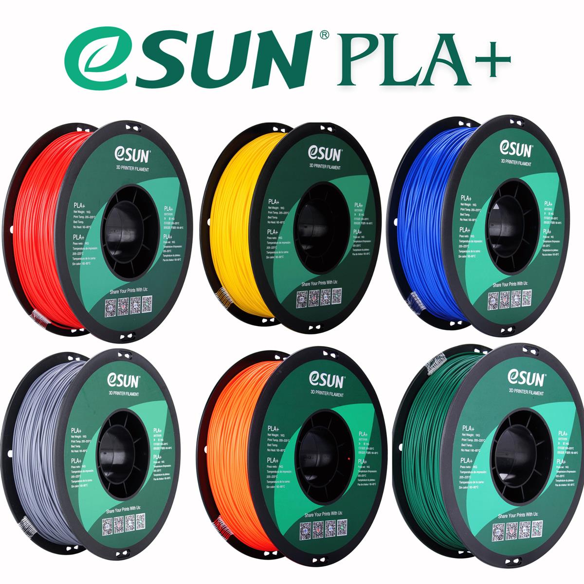 PLA+ Filament 1,75mm 1kg eSun 3D Druck