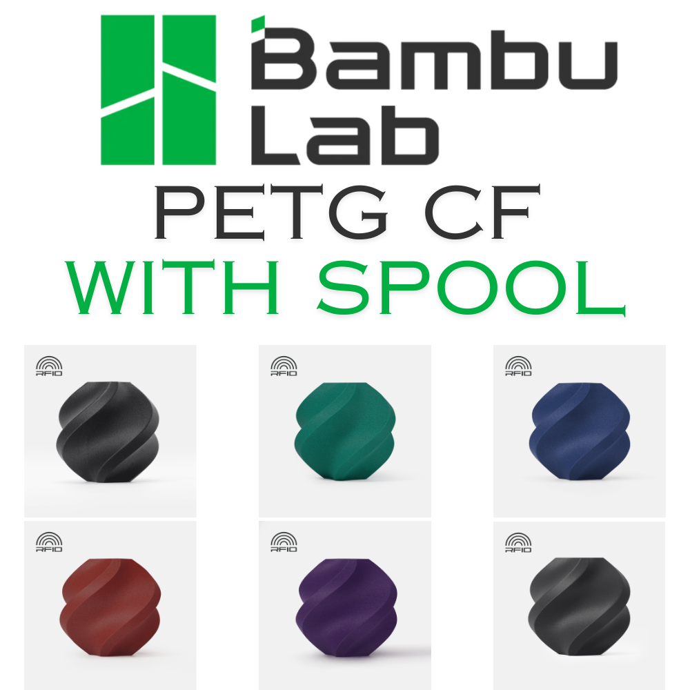 PETG CF Filament mit Spule 1,75mm 1Kg Bambu Lab 3D Druck