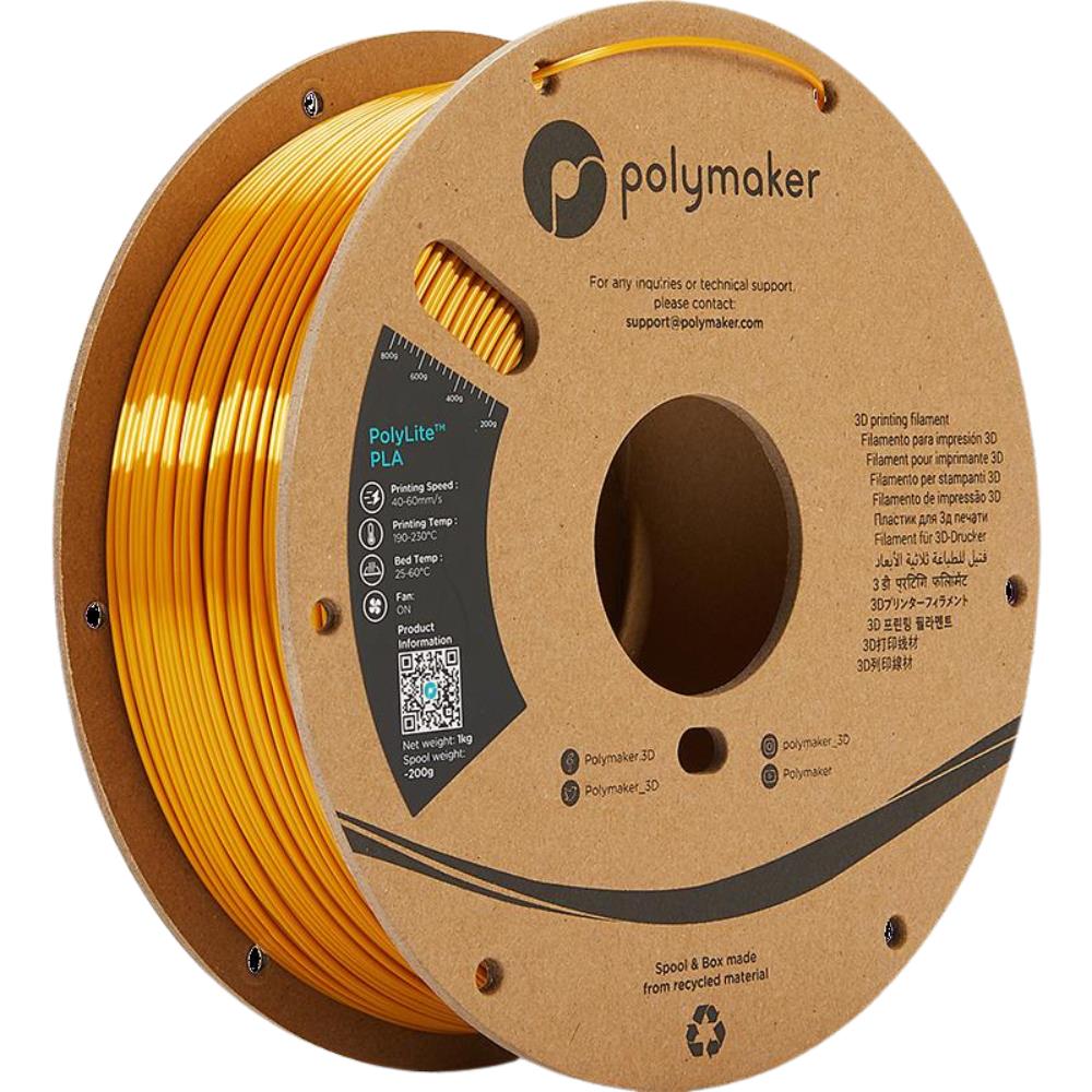 PLA Filament Silk 1,75mm 1kg Polymaker PolyLite 3D Druck