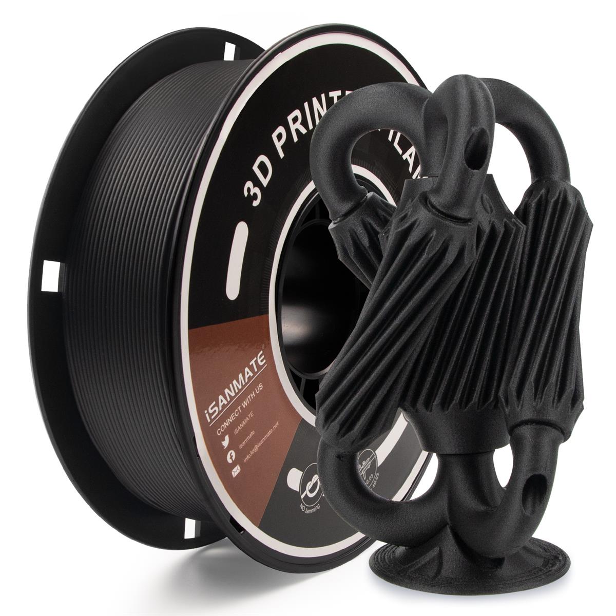 PLA Carbon Fiber Filament 1.75mm 1Kg Isanmate 3D Druck