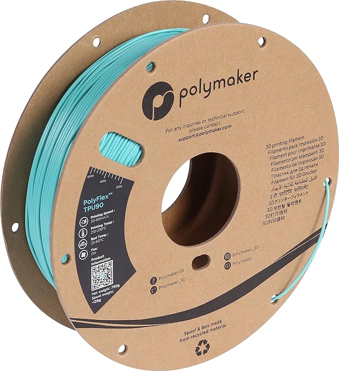 Polymaker PolyFlex TPU 95A Filament 1,75mm 750g 3D Druck