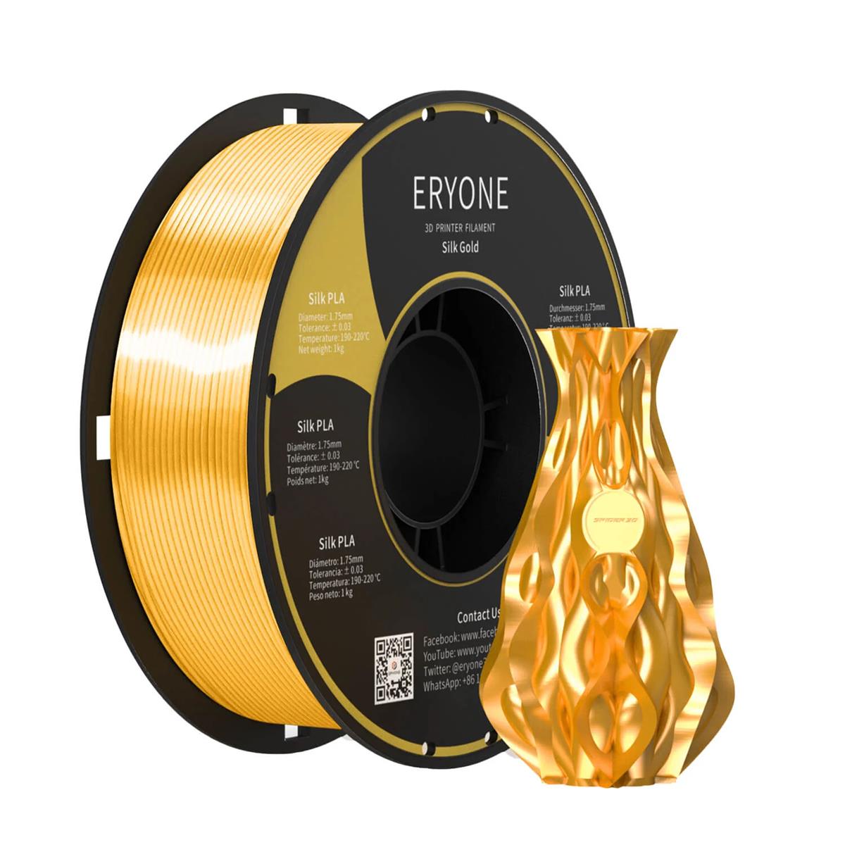 PLA Silk Filament 1,75mm 1kg Eryone 3D Druck