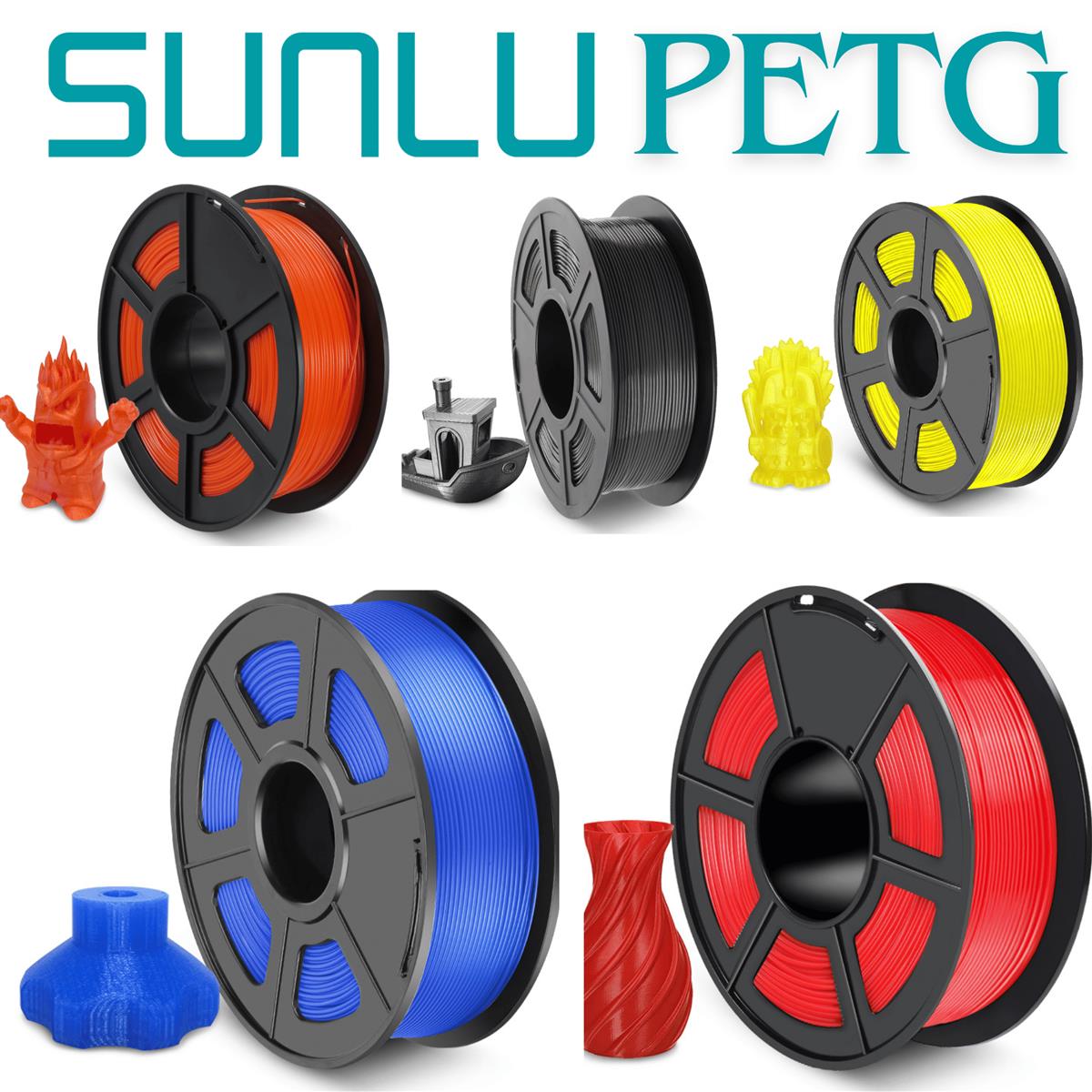 PETG Filament 1,75mm 1kg Sunlu 3D Druck