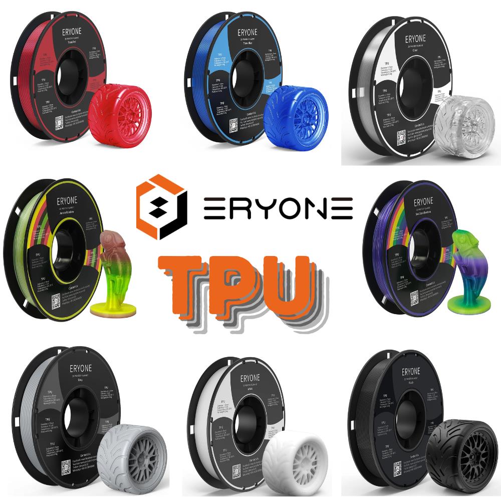 TPU Filament 1,75mm 500g Eryone 3D Druck